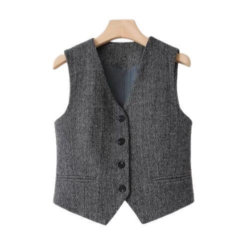 British Old Money Style Woolen Vest Female Spring - Image 5