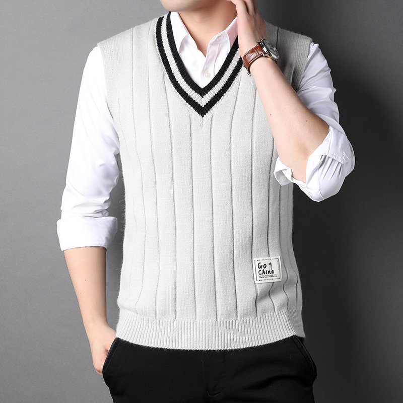 Vest Men's Sleeveless Thermal Sweater - Image 9