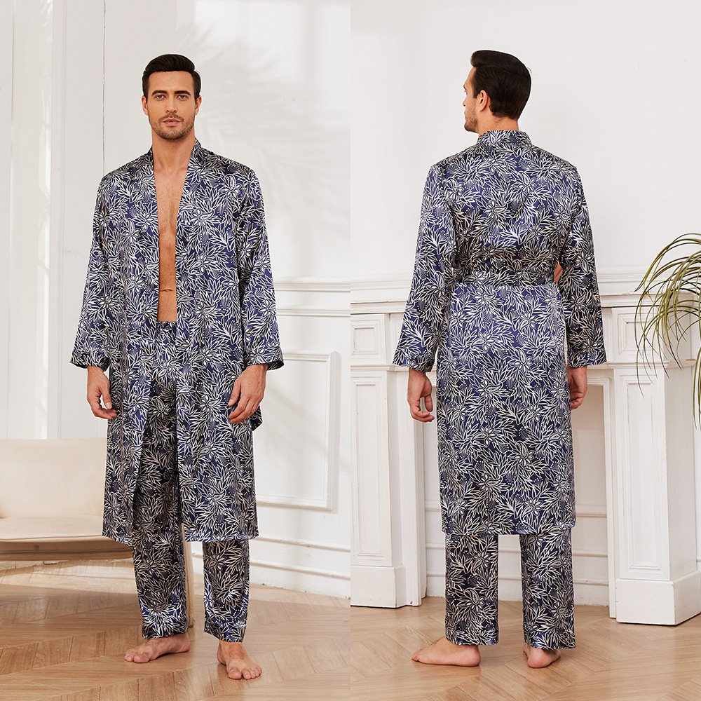 Men's Fall Thin Long Sleeve Pajamas - Image 10
