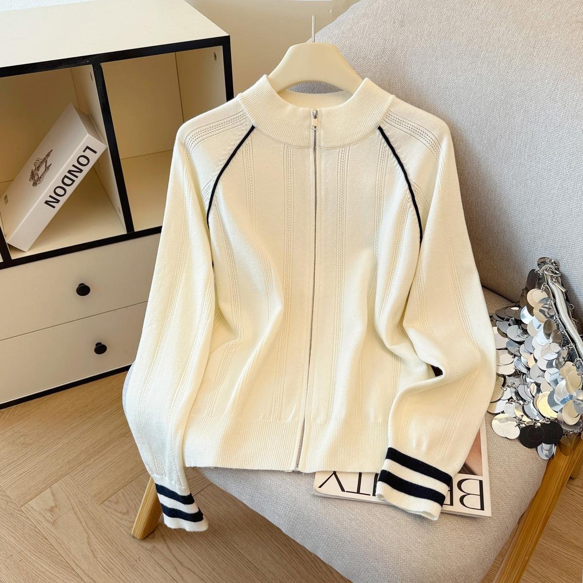 Design Sense Fashion Zipper Cardigan Outerwear - Image 6