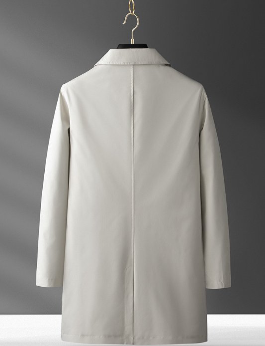 Trench Coat And Overcoat Light Luxury Casual Korean Style Temperament Coat Men's Light Winter - Image 3