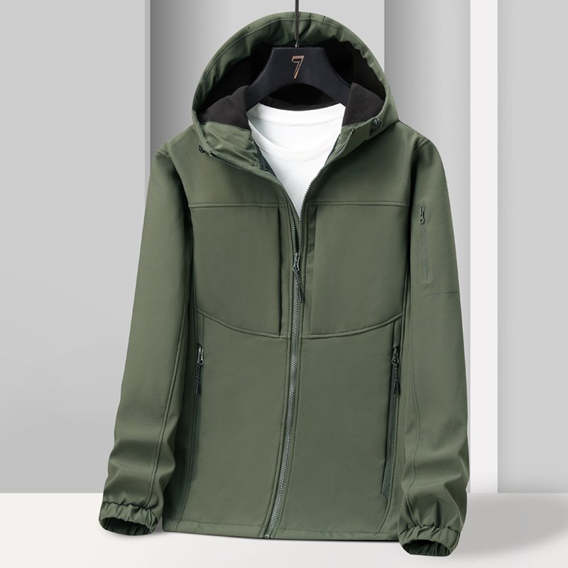 Spring Autumn And Winter Soft Shell Jacket Male - Image 9