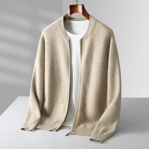 Round Neck Top Men's Cardigan Coat