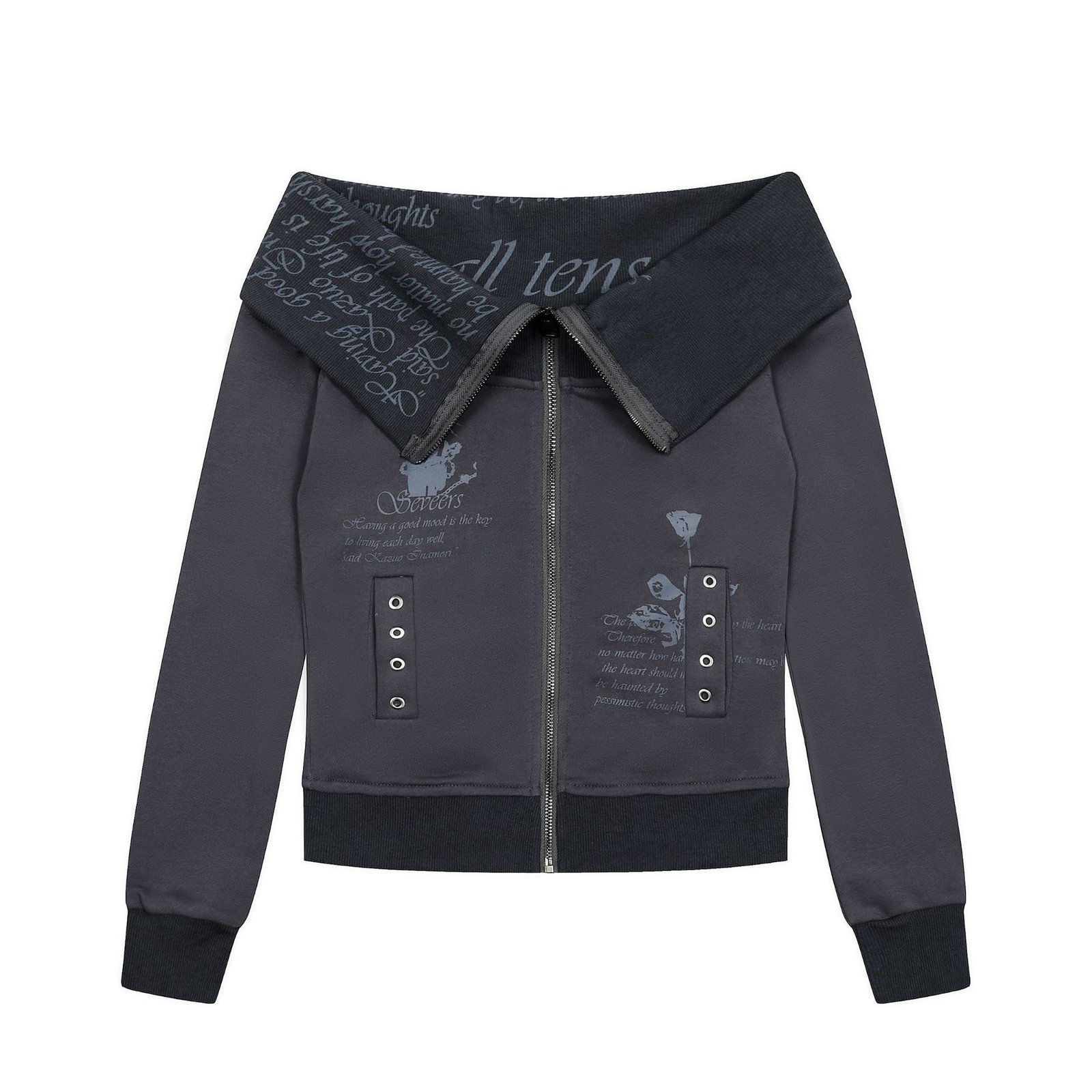 Retro Hot Girl Personalized Patterns Design Sweater Cardigan - Image 7