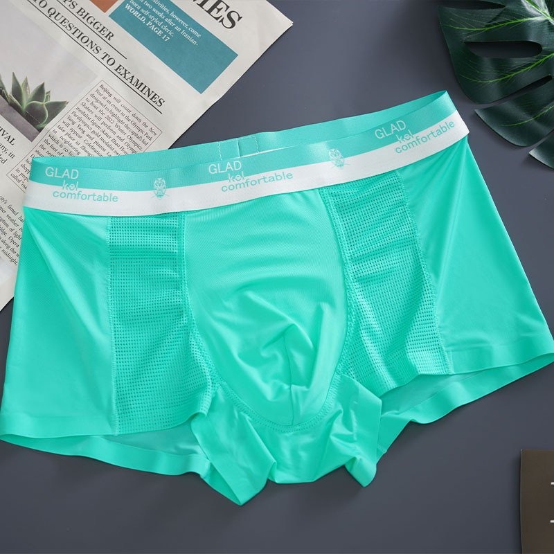 Ice Silk Thin Mesh Breathable Traceless Boxer Shorts - Image 6