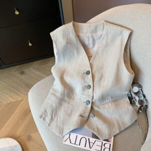 Old Women's Fashionable Elegant Sleeveless Vest