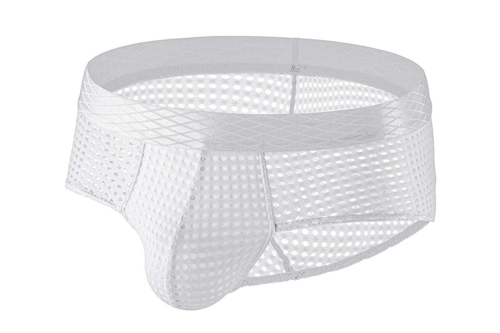 Men's Large Mesh Low Waist Wide Belt Briefs - Image 7