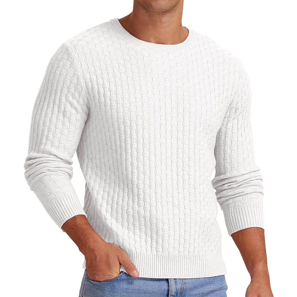 Men's Round Neck Pullover Long Sleeve V-neck - Image 6