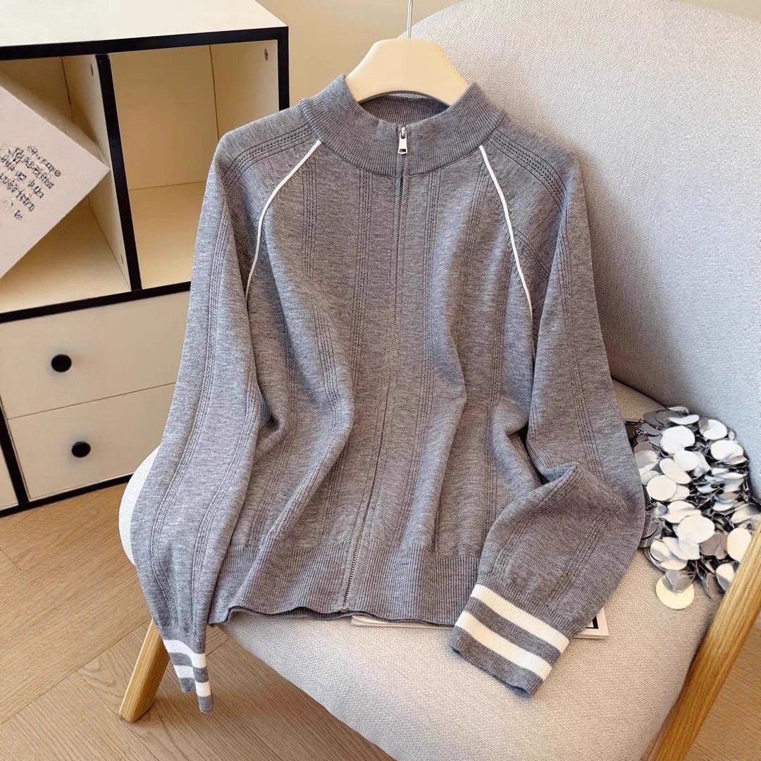 Design Sense Fashion Zipper Cardigan Outerwear - Image 2