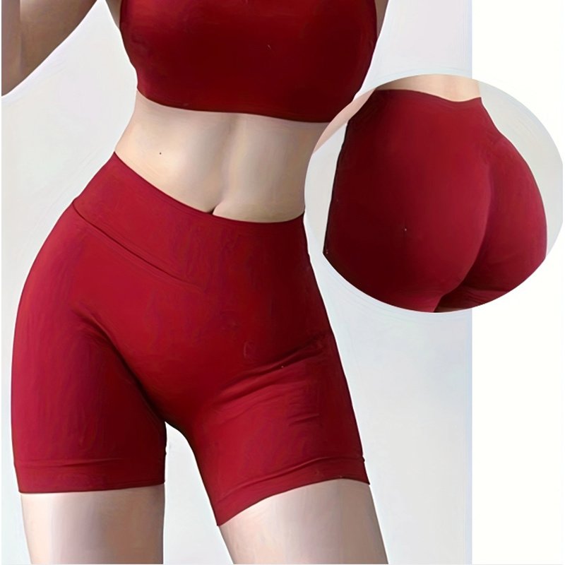 High-Waisted Yoga Shorts - Quick-Dry & Squat-Proof - Image 4