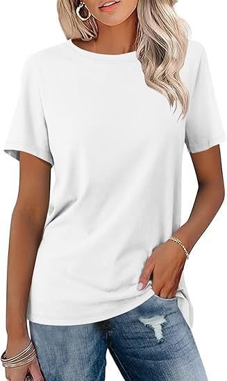 European And American Style Women Round Neck Loose Fashion Casual Short Sleeve - Image 7