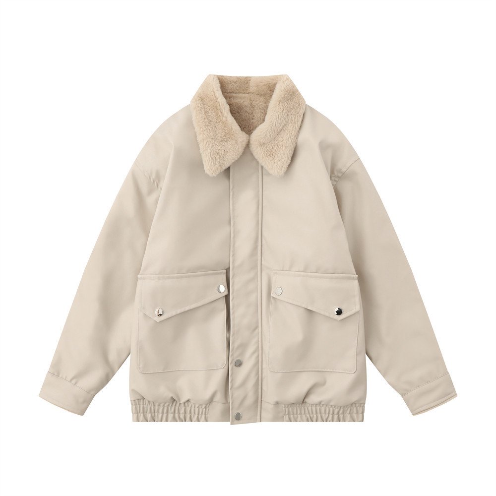 High Street Loose Casual Motorcycle PU Leather Jacket - Image 5