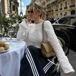 Fashion Cardigan Lace-up Backless Long Sleeve Women