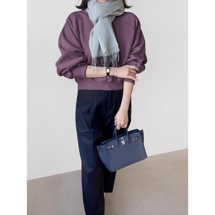 New Round Neck Short Retro Women's Top - Image 6