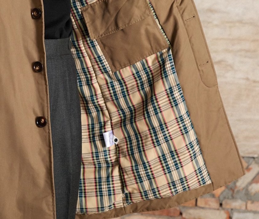 Retro Down Mid-length Trench Coat - Image 6