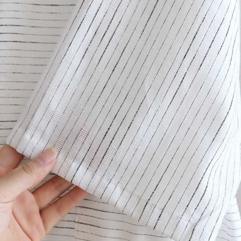 Summer Jacquard Gauze Cotton Kimono Thin Home Bathrobe Simple - Image 9