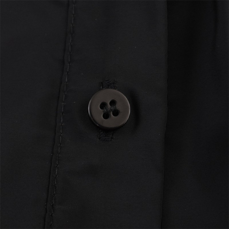 European And American Style Fashionable Simple Shirt Midi Skirt Dress - Image 5