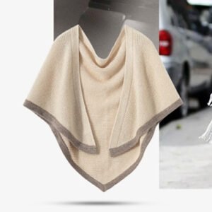 Triangular Binder Knitted Cashmere Shawl