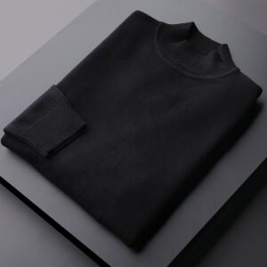 Long Sleeve Sweater Men's Autumn And Winter Thermal Head Cover Half Turtleneck