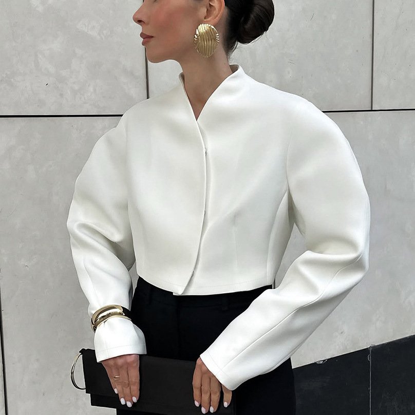 Machete Long Sleeve Loose-fitting Short Coat Women - Image 4