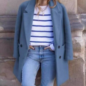 Mid-length Large Size Woolen Women's Coat