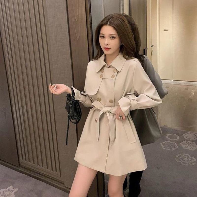 Mid-length Waist Trimming Trench Coat Women - Image 6