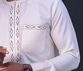 African Men's Ethnic Suit High Quality Embroidery - Image 4
