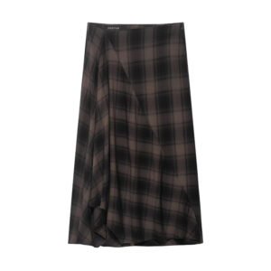 Women's Plaid Midi Skirt