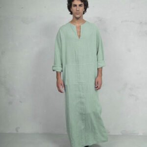 Cotton And Linen Ethnic Style Men's T-shirt