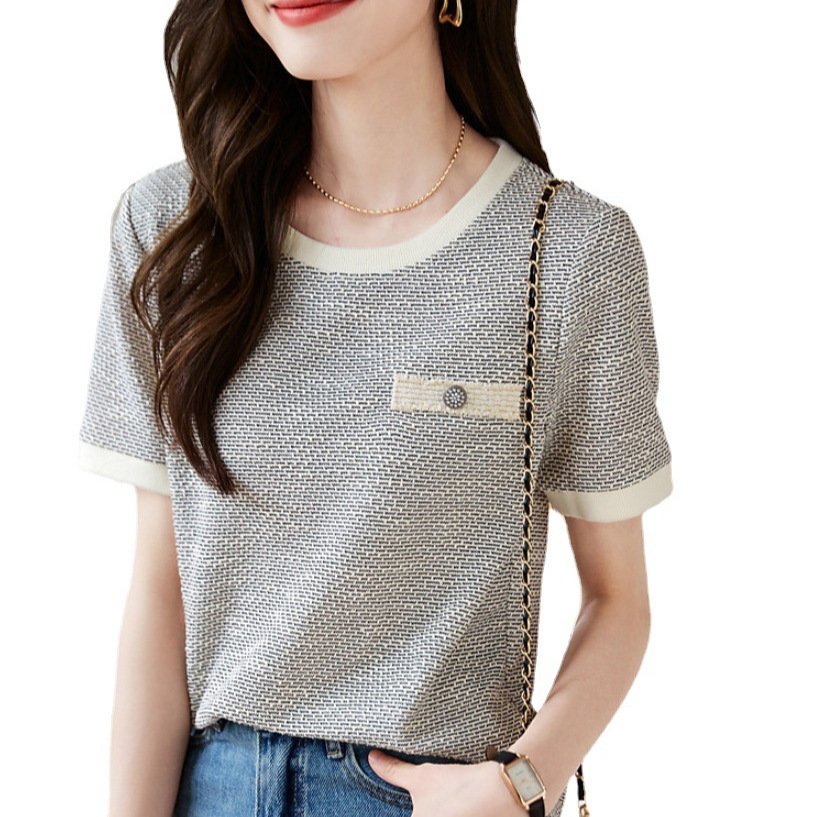 Women's French-style Short-sleeved T-shirt - Image 5