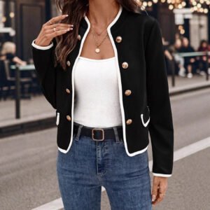 Scoop High-grade Casual Fashion Short Jacket
