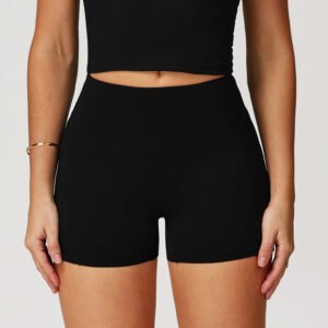Women's High Top Sports Brushed Tight Yoga Shorts
