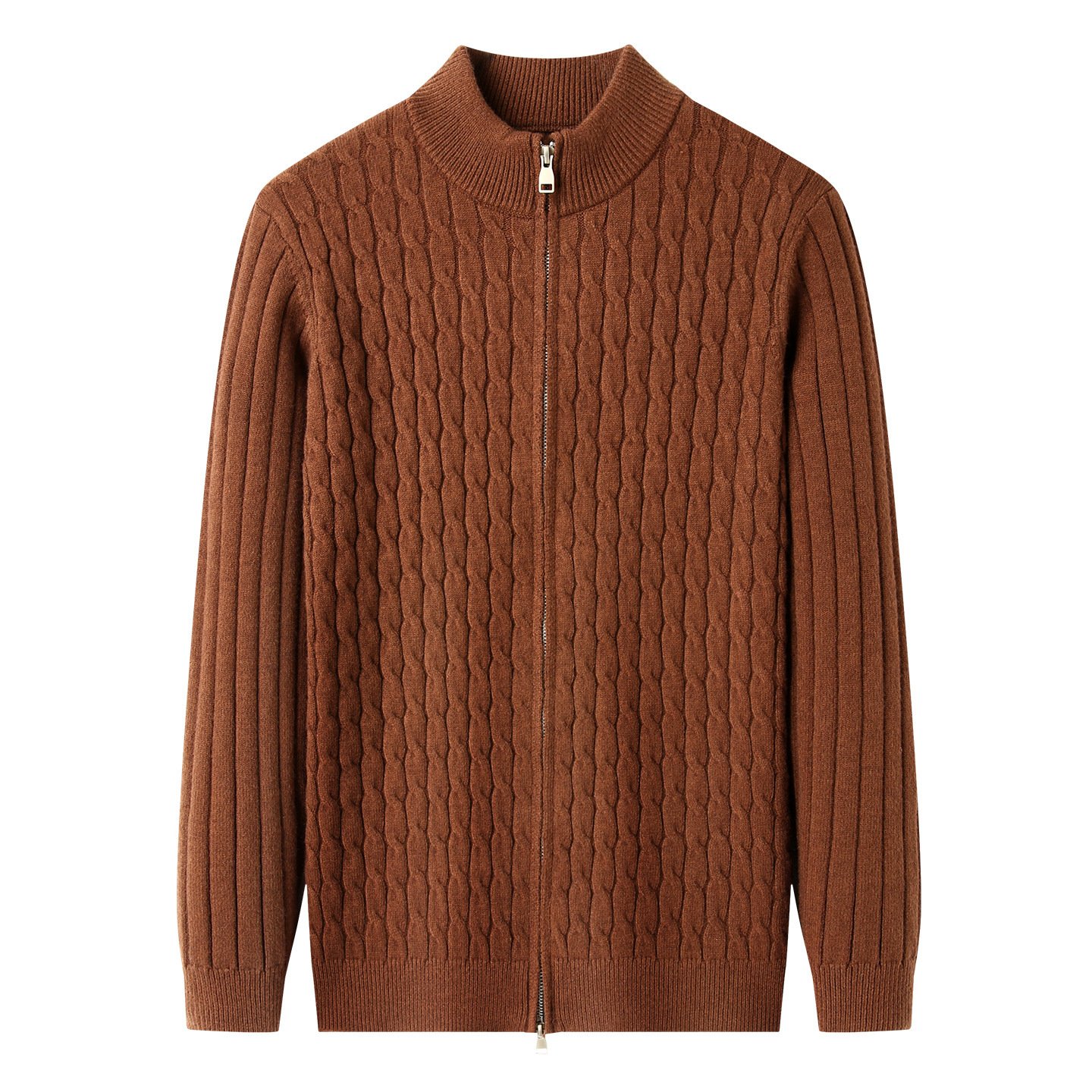 Thick Jacquard Warm Young And Middle-aged Soft Turtleneck Sweater - Image 5