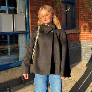 High-grade Graceful Stand Collar Short Coat