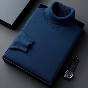 Imitation Knitwear Men's Turtleneck Color Thick Bottoming Shirt