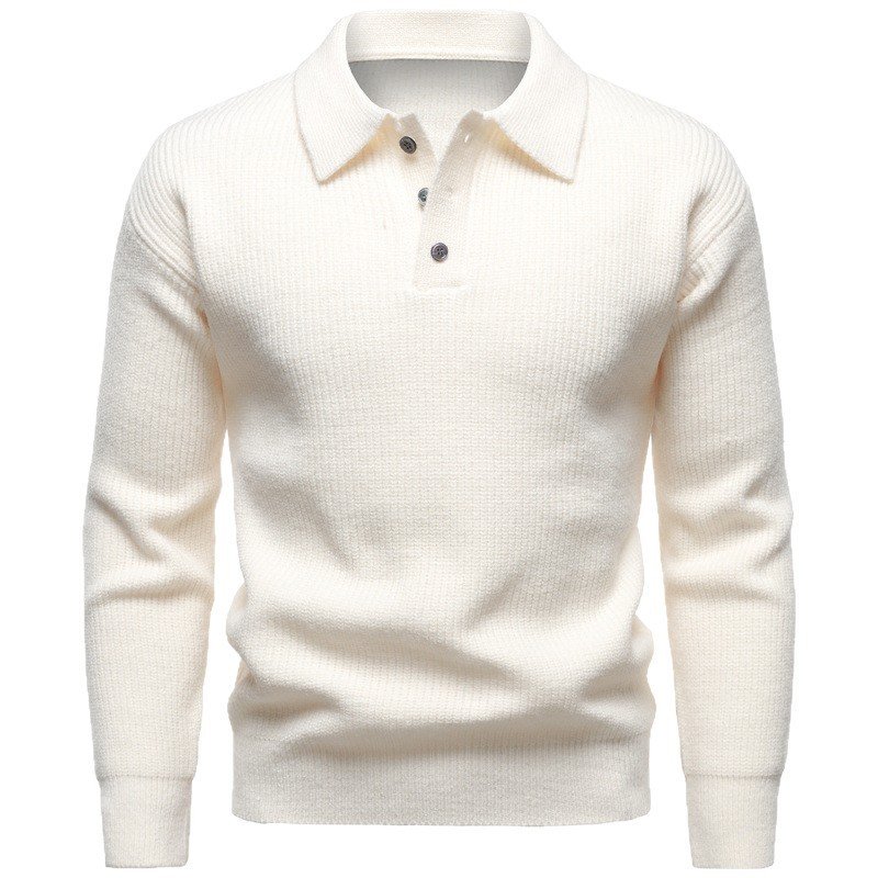 Men's British Fashion Polo Collar Sweater - Image 5
