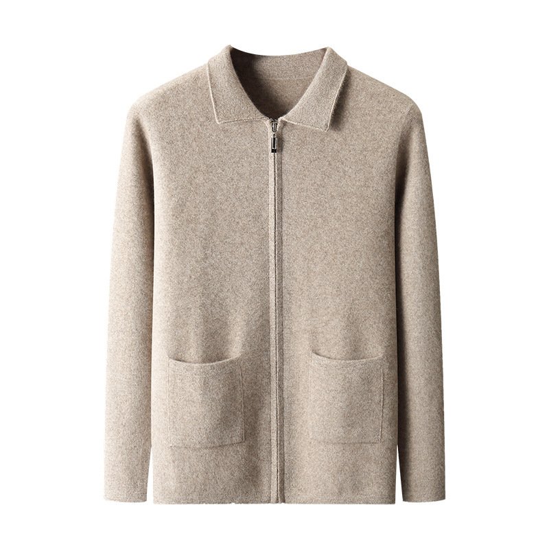 New Men's Cardigan Long Sleeve Sweater Coat - Image 2