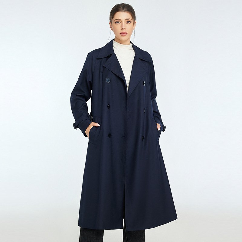 Trench Autumn And Winter Women's Mid-length High-grade Sense Petite Coats - Image 7