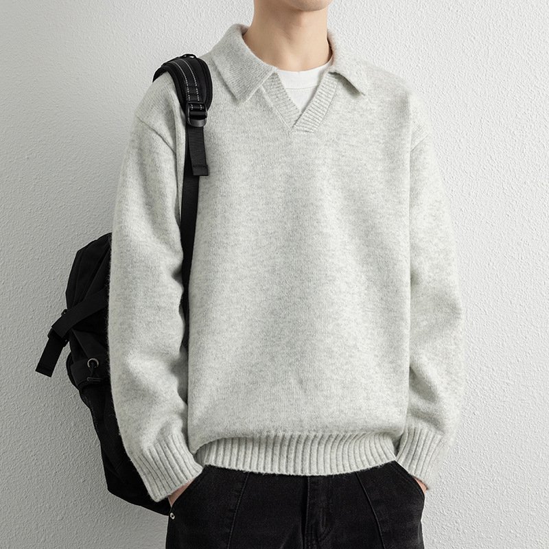 Fashion Men's Casual Cardigan Sweater Coat - Image 4