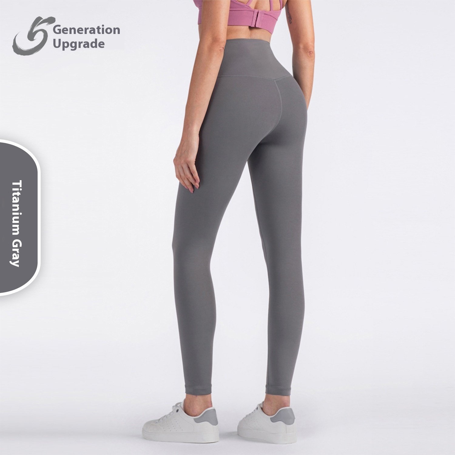 High Waist Hip Lift Anti-curling Tight Sports Pants - Image 3