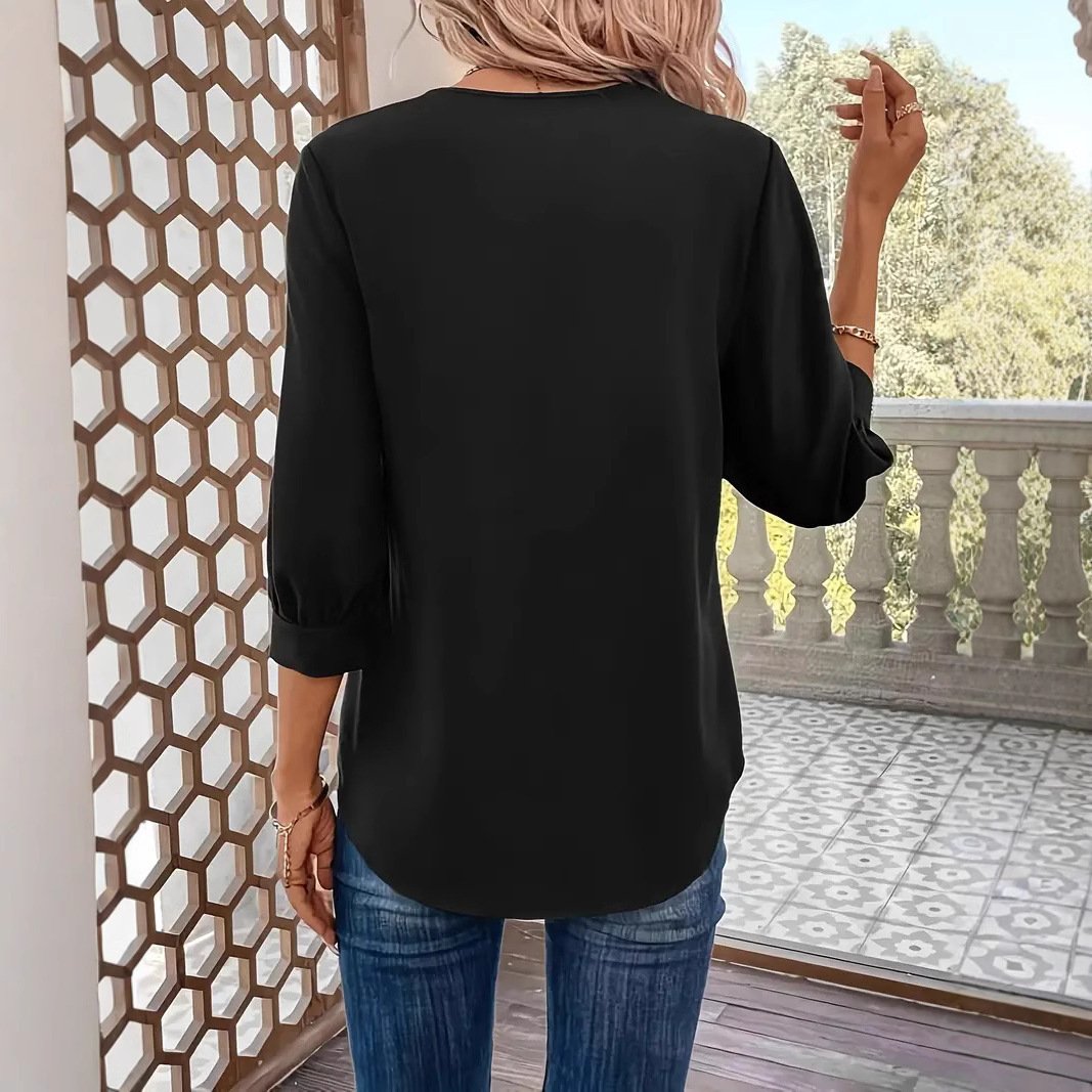 Women's Fashion Loose-fitting Long Sleeves Shirt - Image 3