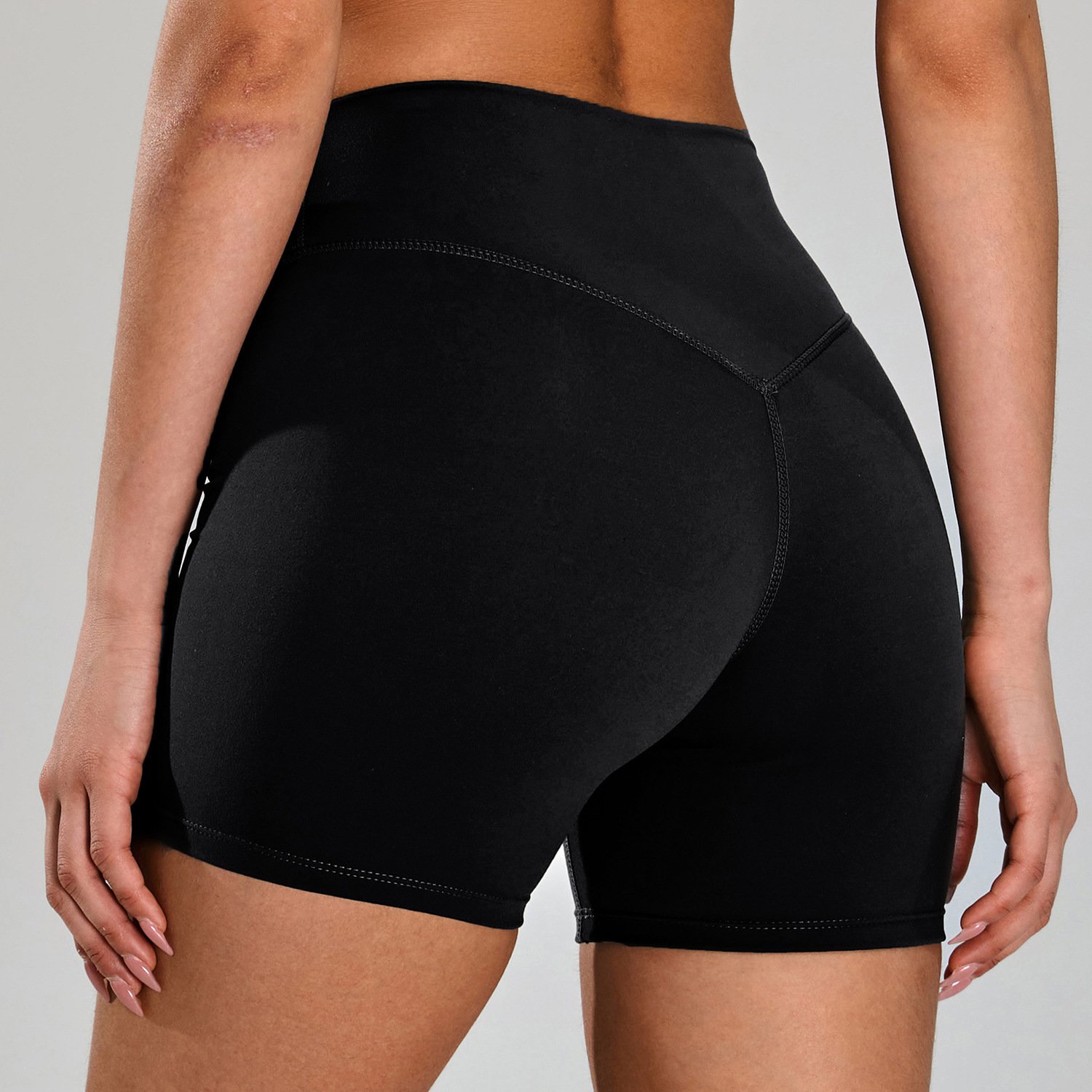 Nude-feel Quick-drying Breathable Yoga Shorts - Image 4