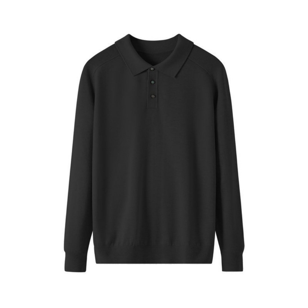 Men's Long-sleeved Sweater Lapel Comfortable All-match - Image 8