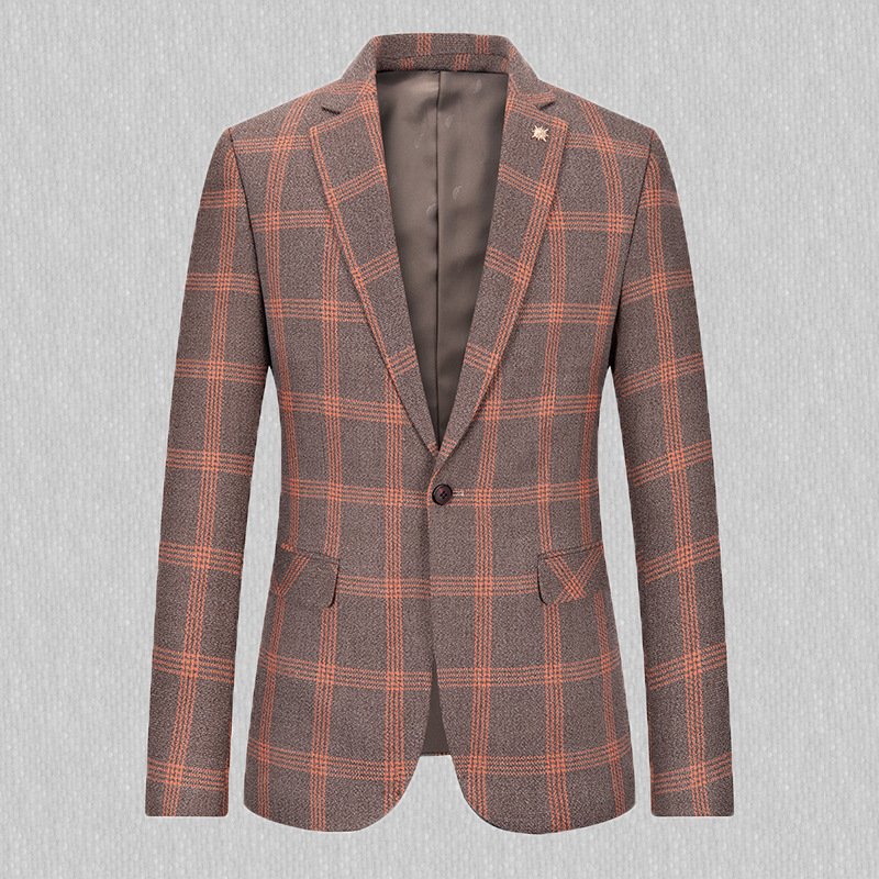 Men's Trendy Slim Fit Small Business Suit Casual Handsome Coat - Image 3