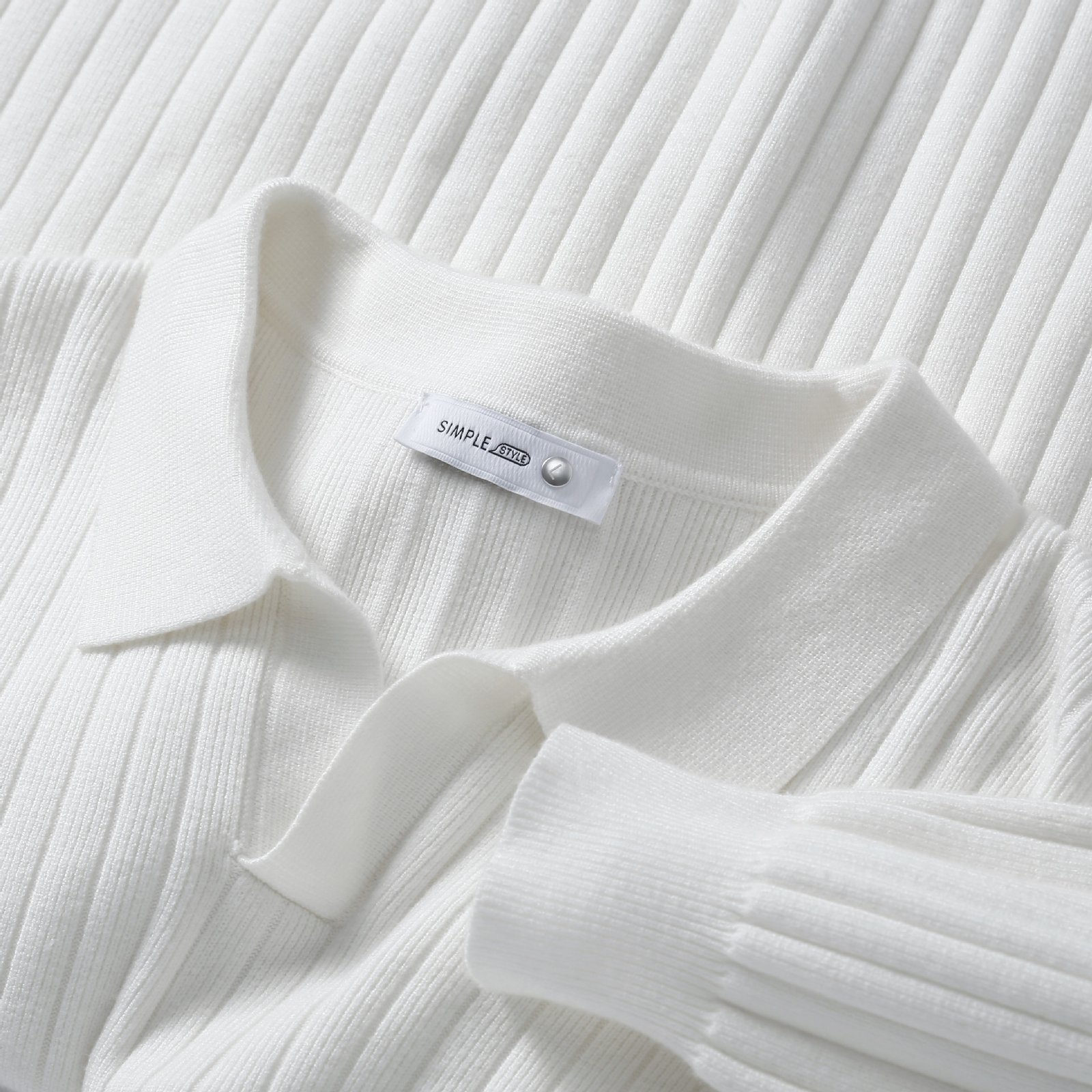 Men's Vertical V-neck Young Lapel Casual Sweater - Image 6