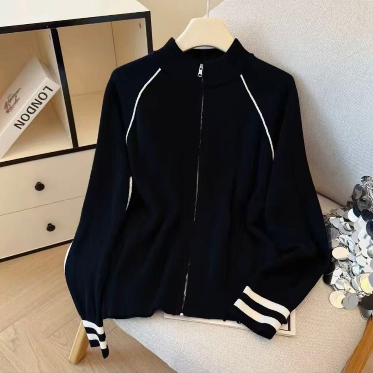 Design Sense Fashion Zipper Cardigan Outerwear - Image 7