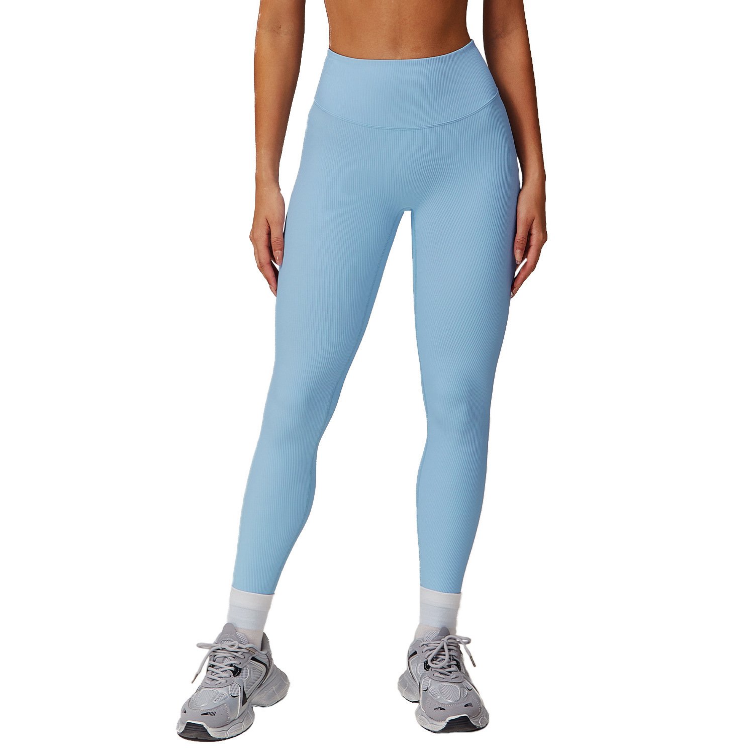 High Waist Yoga Belly Contracting And Close-fitting Sports Quick-drying Running Fitness Pants - Image 3