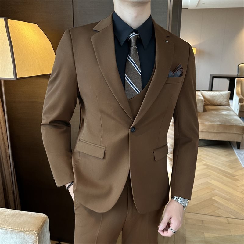 Men's High Quality Business Chemical Fiber Blended Formal Wear - Image 6