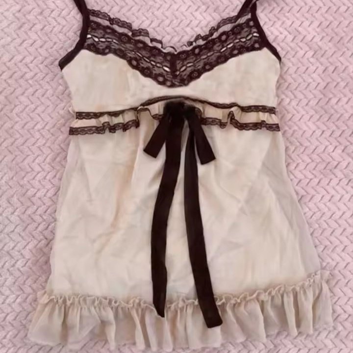 Fashion Sexy Hot Girl Striped Lace Bow Sweet Women's Sling - Image 7