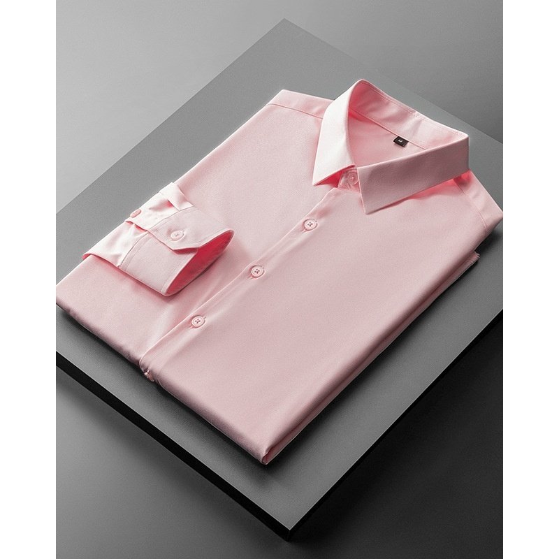 Men's High-end Ironing Free Long Sleeves Shirt - Image 10